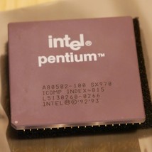 Intel Pentium 100MHz A80502100 SX970 CPU Processor Tested & Working 02 - £14.64 GBP