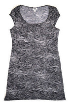 Laundry By Design Size M L XL Shift Dress Animal Print Black White Zebra... - £30.05 GBP