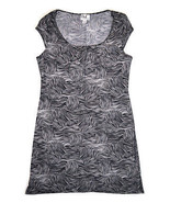 Laundry By Design Size M L XL Shift Dress Animal Print Black White Zebra... - $38.00
