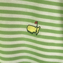 Masters Collection Golf Polo SZ XL 100% Cotton  Green &amp; white Striped - £12.46 GBP