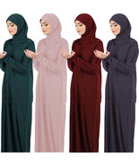 AAI- Women&#39;s Prayer Garment Muslim Abaya Kaftan Jilbab with Hijab Abaya ... - $39.99