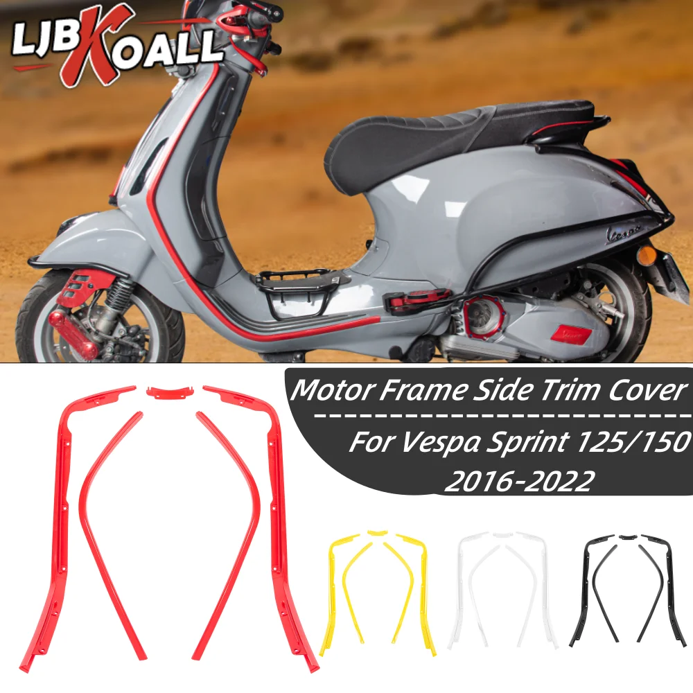 For Vespa Sprint Primavera 50 125 150 2016-2022 Motorcycle Frame Side Trim Cover - £75.60 GBP