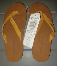 Columbia Sandals Womens us 5 UK 3 eur 36 Thong Flip Flops Tan pipersvill... - $20.00