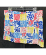 Lilly Pulitzer Casa Marina Skort Size 6 Faux Wrap Seer Sucker Patchwork ... - $21.33