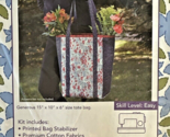 June Tailor Weekender Bag Sewing Kit - Easy Skill Level Navy Red Floral ... - $18.80