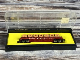 Bachmann 5546 N Gauge Santa FE 51&#39; Flat Car w/ Cable Reels - Original Case - £14.64 GBP