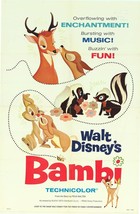 Bambi Original 1966 Vintage One Sheet Poster - £494.78 GBP