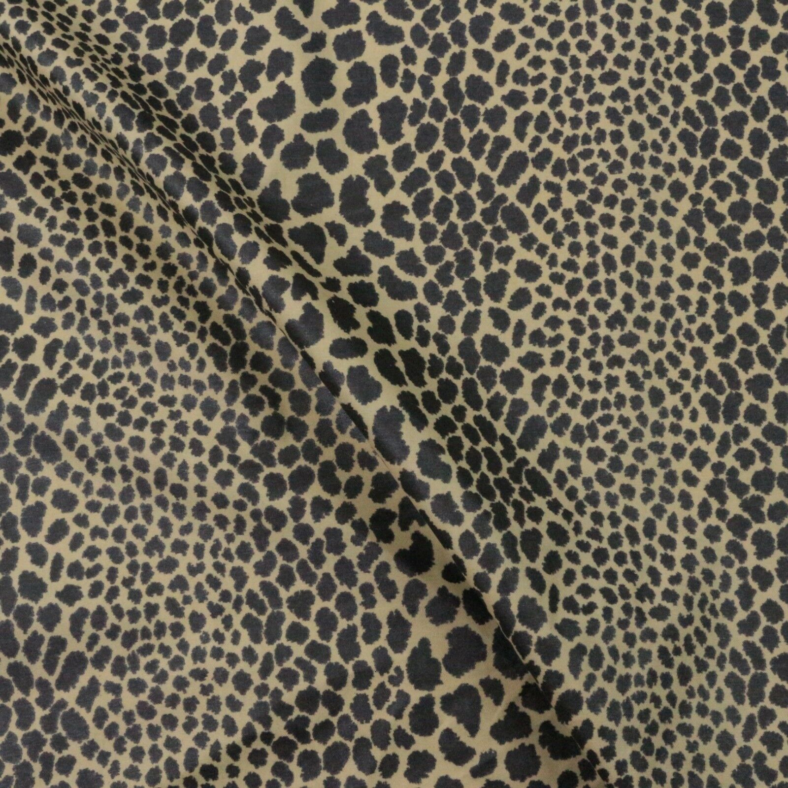 Primary image for P KAUFMANN LIMELIGHT BLACK PEARL CHEETAH CHINTZ MULTIPURPOSE FABRIC BY YARD 54"W