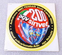 AGV HELMETS ~ IMOLA ITALY 1982 ✱ Vintage Sticker Decal Motorcycle Advert... - £11.65 GBP