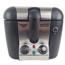  Waring Pro Cool Touch Deep Fryer Black/Stainless Steel  WPF100BMPC-320 - £50.99 GBP