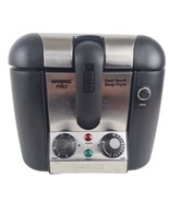  Waring Pro Cool Touch Deep Fryer Black/Stainless Steel  WPF100BMPC-320 - £51.36 GBP