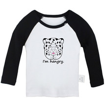 I&#39;m Hangry Funny Tshirt Newborn Baby T-shirts Infant Animal Leopard Graphic Tees - £7.91 GBP+
