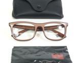 Ray-Ban Eyeglasses Frames RB7209-F 8211 Brown Beige Square Asian Fit 55-... - $123.74