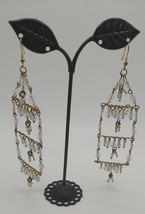 JEWELRY Beaded Dangling Gemstone Earrings Boho Style Costume - £5.41 GBP