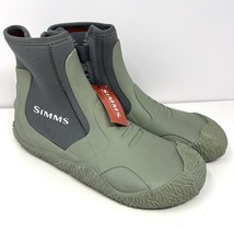 Simms Men’s Zipit Bootie Sz 14 Fishing Wading Boot Green Grey Side Zippe... - €85,53 EUR