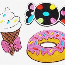 Sweet Treats Patch Collection: Ice-Cream Pink Bow, Black Sw - $27.71