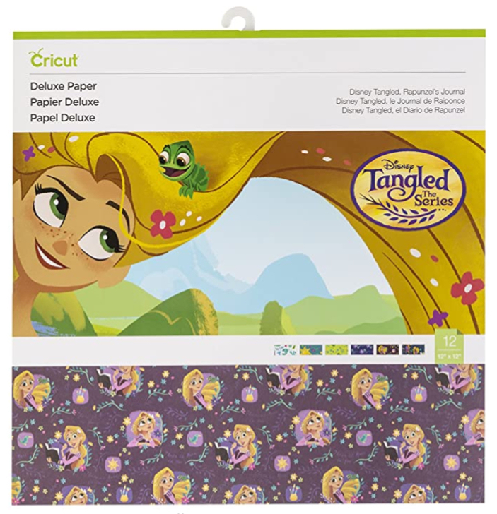 Cricut Disney Tangled, Rapunzel’s Journal, Paper, 12 Sheets Total. 2 Each Design - $14.95