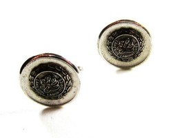 Lakeside Laboratories Inc Sterling Silver  &amp; Enameled Cufflinks Unbrande... - £257.04 GBP