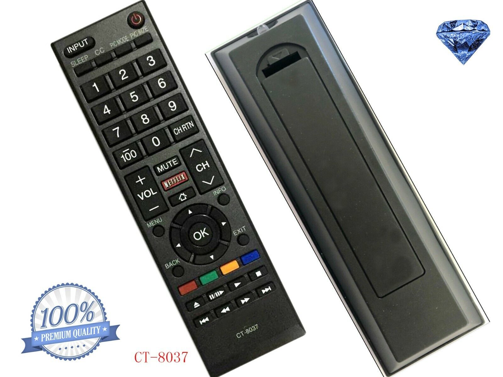 Primary image for Brand New Toshiba Remote Control Ct-8037 Lcd Tv 40L3400 40L3400U 50L3400 58L5400