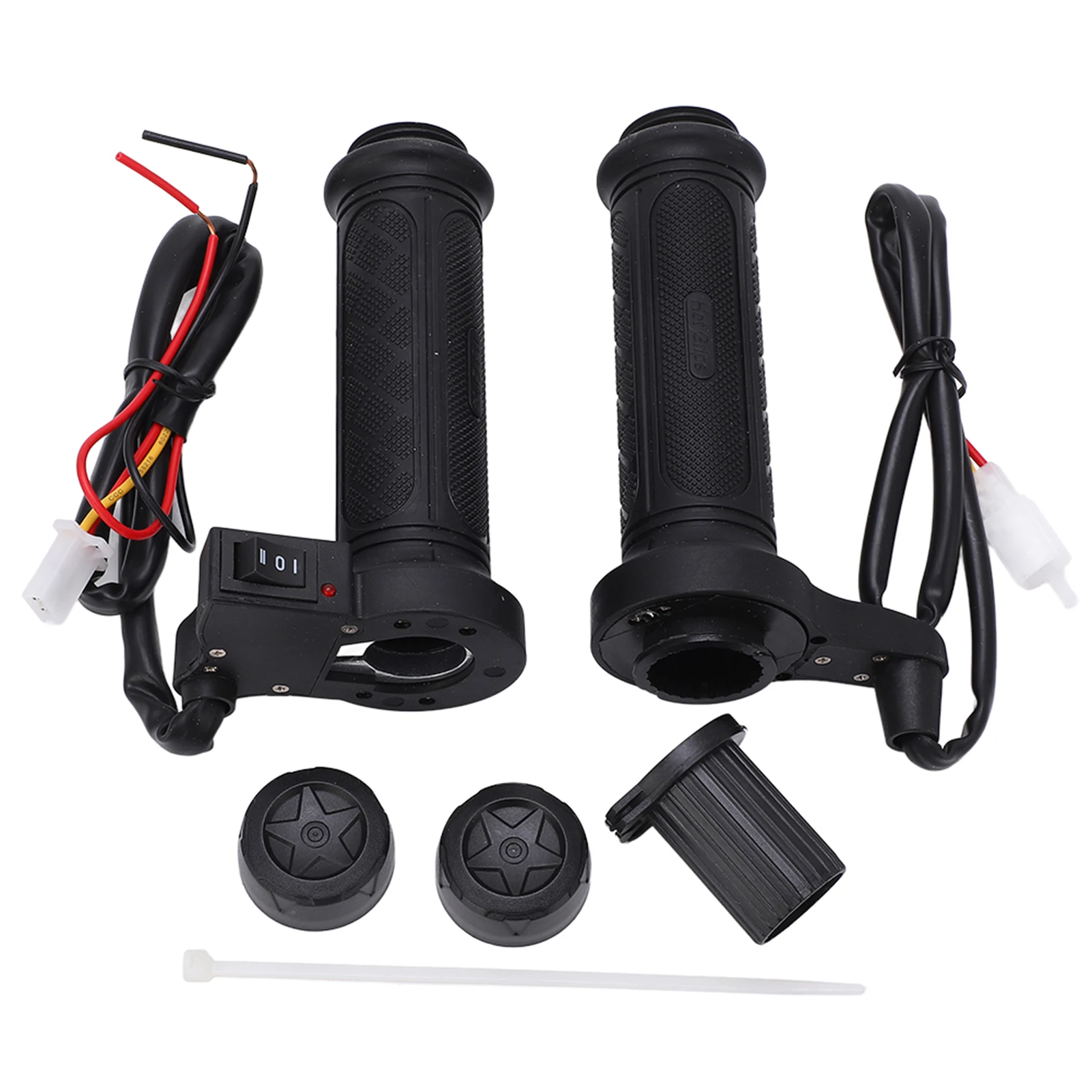 1 Pair 22mm(7/8&quot;) 12V Motorcycle Universal Electric Hot Heated Warm Hand Grips - £17.57 GBP
