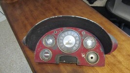 1956 FORD CAR AND FAIRLANE DASH CLUSTER  WITH HOUSING GAUGE BEZEL  - $376.20