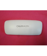 Calvin Klein  white eye glass case with logo   Black inside  NEW - £11.68 GBP
