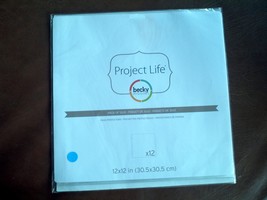 POJECT LIFE BECKY HIGGINS  PAGES PROTECTORS 12 PK 12 X 12( 380017 ) - $23.00