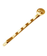 10 Bobby Pin Blanks Settings Gold Tone Hair Pins Accessories DIY  - $77.43 MXN