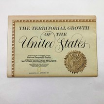 Vintage National Geographic Map The Territorial Growth of the United Sta... - $110.85 MXN