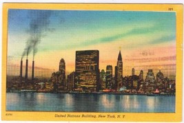 New York Postcard NYC United Nations Building - $2.96