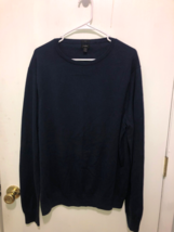 J Crew Cotton Cashmere Slim Fit Crew Neck Mens XL Sweater - $14.84