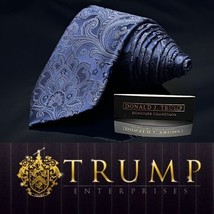 Donald J. Trump Men&#39;s Tie Blue Paisley 60.5 - £80.89 GBP