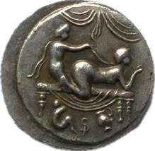 Römische Erotik Medaille - Szene VI, Spintria Erholung - $13.22