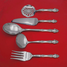 Violet by Wallace Sterling Silver Thanksgiving Serving Set 5pc HH WS Custom - £251.61 GBP