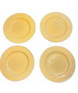 Pier One 1 Martillo Mango Stoneware Plates Set Of 4 Dimpled Ceramic Size... - £53.76 GBP