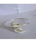 Cowrie Shell Bangle - Boho Jewelry - Sterling... - $67.05 CAD