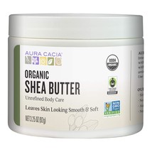 Aura Cacia Organic Shea Butter | Unrefined Body Care | 3.25 oz. - £19.17 GBP
