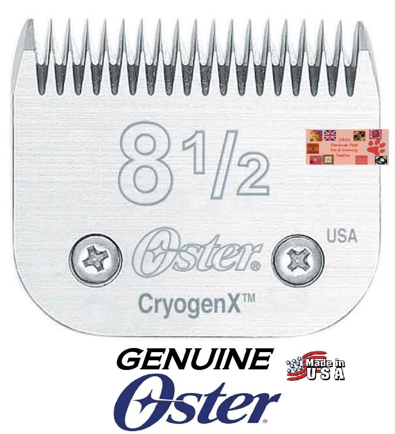 Oster CryogenX 8 1/2 (8.5) BLADE*Fit A5/A6,Many Andis,Wahl Clipper PET GROOMING