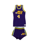 Vintage 80s Sand Knit Mens Small Utah Jazz Adrian Dantley Basketball Uni... - $379.06 CAD