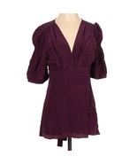 Black Halo Silk Wrap Top Blouse Burgundy Wine Size XS - $20.00