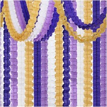 Lavender Bliss Party Streamers - 12pcs Purple-Gold Decorations for Graduation, B - £38.15 GBP