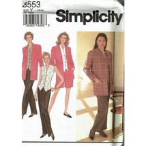 Simplicity Sewing Pattern 8553 Pants Shorts Top Jacket Misses Size 18-22 - $8.96