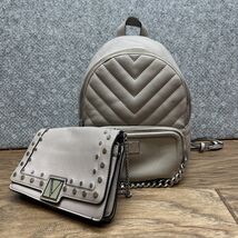 Victoria&#39;s Secret V-quilt  Mini City Backpack with Mini Shoulder Bag LG JD - €12,89 EUR