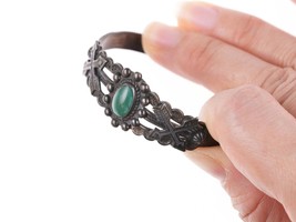 6&quot; Navajo Sterling and turquoise Fred Harvey era cuff bracelet - £98.92 GBP