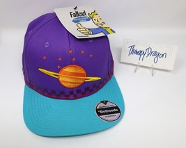 Fallout Nuka Cola Quantum Snapback Hat Cap Adjustable Figure Orange Purp... - $84.99