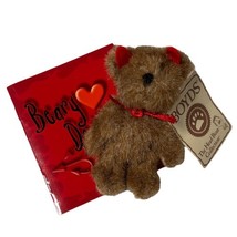 Vintage Boyds Bear Tiny Beary Devilish Plush + Booklet Halloween Head Be... - $7.70
