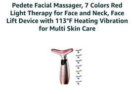 Facial Massager with Red Light Therapy &amp; Heating Vibration for Skin Care - $44.43