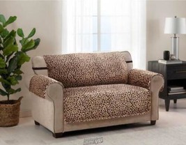 Innovative Leopard Print Furniture Cover XL Sofa Polyester Machine Washable - £63.79 GBP