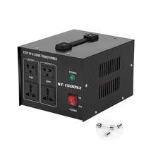 Voltage Converter Transformer 1500W Step Up/Down Power Converter Ac 110V... - $101.99