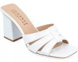 Journee Collection Women Block Heel Slide Sandals Ellington Size US 9 Of... - £21.18 GBP